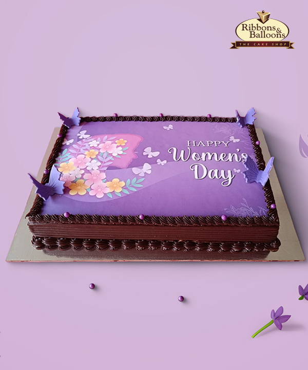 Womens' Day Photo Cake - DP Saini Florist