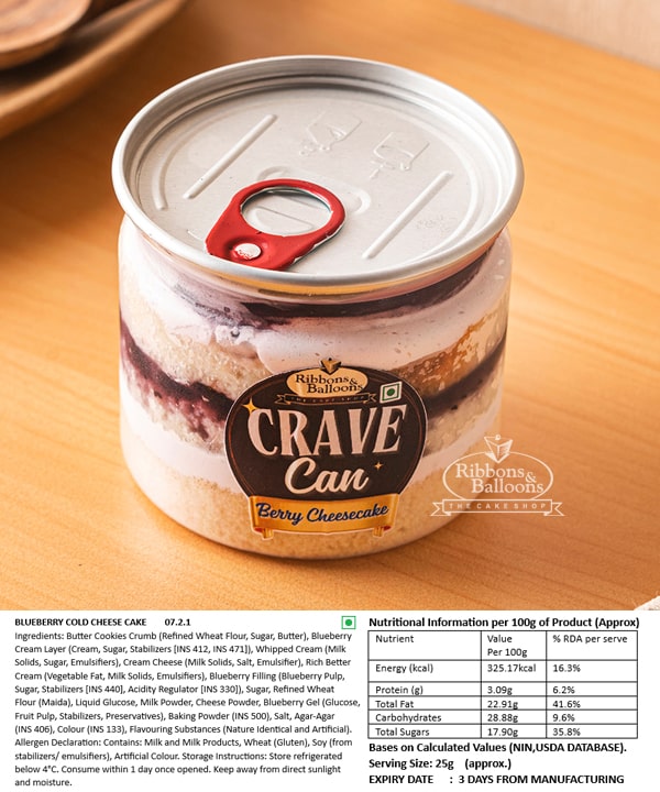 Crave Can Berry Cheesecake