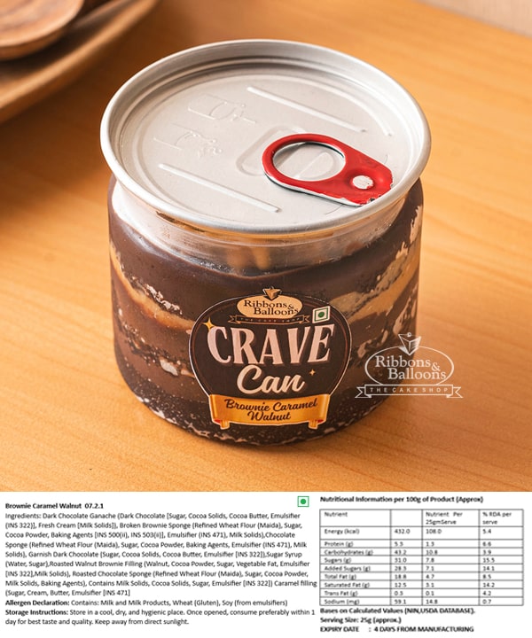 Crave Can Brownie Caramel