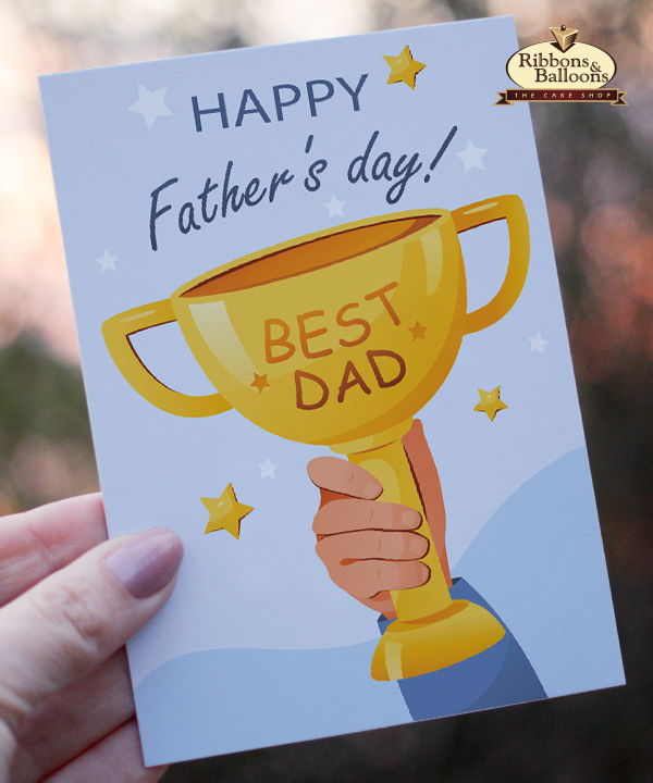 Fathers Day Trophy Greeting Card 