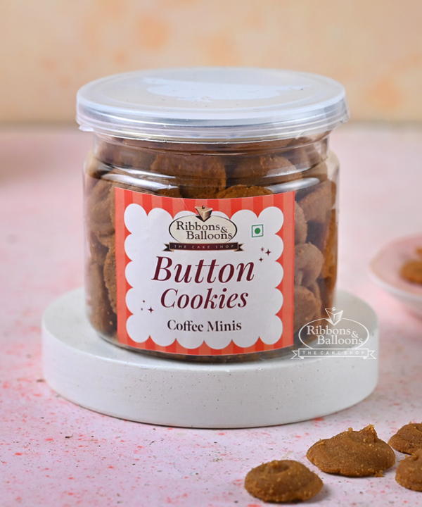 Coffee Button Cookies
